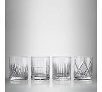 Short Stories Whiskey Glass, Set of 4 Mixed