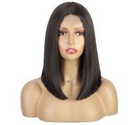 Short Straight Wigs with Fringe Shoulder Length Hair Colorful Wig for Women Girls Heat Resistant Synthetic Wig for Cosplay Halloween Party 12 Inch 30cm(Color:Color 13)