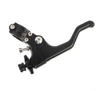 Short Style Clutch Lever for 22mm 7/8 Inch Bars, Anodized Aluminum Stunt Handle for Off-Road Motorcycle(Black)