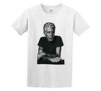 Short T-Shirt Anthony Bourdain 2019 Reservations Rip White L