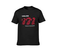Short T-Shirt The Police Ghost in The Machine Album Record Covert Black XL