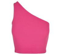 Short tank top for women Urban Classics Asymmetric GT Violet 3XL