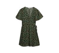 Short trapeze wrap dress for women Superdry Noir S