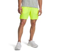 Under Armour Men's Launch 7in Shorts, Lightweight and Fast-Drying Running Shorts, Men's Gym Gear with Breathable Design and Pockets,High Vis Yellow/High Vis Yellow/Reflective,XL