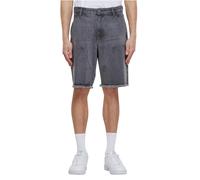 Urban Classics Open Edge Two Knee Denim Shorts Grey 32 Men