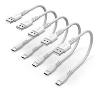 Short USB C Cable[0.3M, 5Pack], 30CM USB A to USB C Cabel 3A Fast Charging Type C Lead compatible for Samsung Galaxy S23 S22 S21 S20 S10 S9 S8 Plus Note 10 9 8, Google Pixel, Xiaomi, Sony