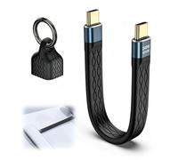 Short USB C to USB C Cable, 240W PD Fast Charging 40Gbps Data Transfer 8K 60Hz Video Display Lead Compatible With Thunderbolt 3/4 iPhone Air/17/16 MacBook Galaxy Android Auto VR Device (13.5cm)