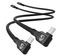 Short USB C to USB C Cable 30CM 2Pack, Right Angle USBC 3.2 Gen 2x2 Cable