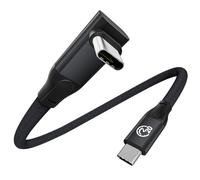 Short USB C to USB C Cable 30CM, 90 Degree USBC 3.2 Gen 2x2 20Gbps Data Transfer Cable, PD 3.1 240W 5A, 5K/4K@60Hz Video, Type C to Type C Fast Charging for iPhone 16 15, MacBook, Galaxy S25 S24