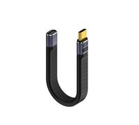 Short USB C to USB C Cable 5.1 in, PD240W Fast Charge USB4 Cable, Support 40Gbps Data Transfer, 8K@60Hz Video Output, Male to Female Thunderbolt 4 Cable for iPhone 15,Google Pixel,MacBook,iPad(Type E)