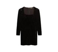 Short velvet dress with square neckline for women Superdry Marron XS