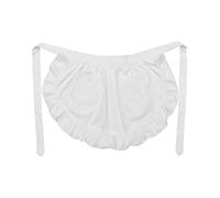 Short Waist Apron with Pockets,White Apron for Women,Waitress A/pron, Half Ap/ron Adjustable Maid Ap/rons Short Costume A/prons for Home Kitchen Restaurant,Coffee Waitress, Chef, Waiter, Bar Cooking