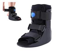 Short Walker Fracture Boot Air Walker Brace Inflatable Walking Boot for Fractures, Achilles Tendon Surgery, Acute Ankle Sprains, Broken Toe Foot, Injury Recovery Black (M)