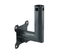 Short Wall Mount Kit for Starlink 2nd Generation Rectangular Dish, Compatible with V2, Stainless Steel Bracket for Heavy-Duty Outdoor Installation, Includes Mounting Hardware, Black