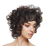 Short Wavy Wig,Natural Synthetic Heat Resistant Wigs Short Layered Wig Long Heat-Resistant Wig for Daily Party Cosplay Use Halloween Wigs for Women Cosplay Costume Party Hairpiece