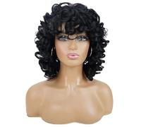 Short Wavy Wig,Natural Synthetic Heat Resistant Wigs Short Layered Wig Long Heat-Resistant Wig for Daily Party Cosplay Use Halloween Wigs for Women Cosplay Party