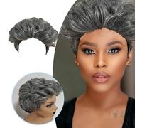 Short Wavy Wig,Synthetic Hair Wigs Short Layered Wig Long Heat-Resistant Wig for Daily Party Cosplay Use Halloween Wigs for Women Costume Cosplay Wig