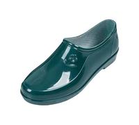 Short Wellies Women Rain Boots Waterproof Low-Cut Anti-Slip Rubber With Soft Sole, Lightweight Garden Shoes For Walking Dog, Fishing, Outdoor Activities UK Size 4-6.5 (Green,4)