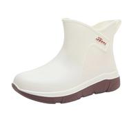 Short Wellies Women Waterproof Boots for Women UK Lawless Boot Rain Boots Water Shoes Top Wear Rubber Shoes Student Casual Fashion All Outdoor Work Fishing Car Wash Kitchen Non Slip Overshoes Rubber R