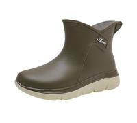 Short Wellies Women Waterproof Boots for Women UK Lawless Boot Rain Boots Water Shoes Top Wear Rubber Shoes Student Casual Fashion All Outdoor Work Fishing Car Wash Kitchen Non Slip Overshoes Rubber R