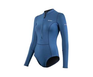 Short wetsuit with long sleeves for women Zone3 Yulex® Bleu S