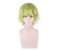 Short Wig Yellow Gold Gray Blue Brown Wine Red Orange High Temperature Fiber Synthetic Wigs Costume Party Cosplay Wig PL-002-48