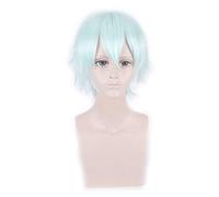 Short Wig Yellow Gold Gray Blue Brown Wine Red Orange High Temperature Fiber Synthetic Wigs Costume Party Cosplay Wig PL-002-41