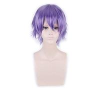 Short Wig Yellow Gold Gray Blue Brown Wine Red Orange High Temperature Fiber Synthetic Wigs Costume Party Cosplay Wig PL-002-42