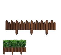 Short Wooden Garden Fence, Wooden Fence Panels, No Digging Lawn Fence | Flower Bed Edging, Flexible Decorative Edging for Yard Patio Path Courtyard