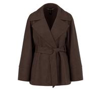 Short Wool Coat - female - Marc Cain - Belted Coats - Brown - L - Coats L