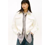 Short Zip-Up Jacket Ecru