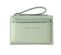 Short Zipper Wallet - Wallet with Card Slots, Zipper Coin Purse | Multi-functional Long Use Card Holder Wallet with Drago, green, Se référer au descriptif, Refer to description