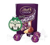 Shortbread Biscuits Lindt Chocolates Truffles 200g - Limited Edition Milk Chocolate Truffles with Shortbread Pieces & Christmas Tree Decoration for Chocolate Gifts or Christmas Stocking Fillers