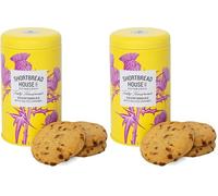 Shortbread House of Edinburgh 140g Tin of Truly Handmade Shortbread Biscuits with Salted Caramel (Pack of 2)