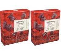 Shortbread House of Edinburgh | Handmade Mini Shortbread Biscuits with Dark Chocolate and Orange | 150g Box (Pack of 2)
