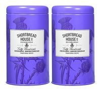 Shortbread House of Edinburgh, Handmade Original Shortbread Biscuits, 140g Tin (Pack of 2)