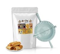 Shortcrust Pastry Mix kit 800g by Hot Pot Africa - Vegan, Just Add Water | Made with Coconut Oil | Easy Shortcrust Pastry Mix for Pies, Tarts & Pasties | Crumbly & ShortCrust | Meatpie Mould included