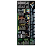 Shortcut Reference Mats Stitched Border NonSkid Base Spreadsheet Productivity Accessory for Workers Formulas Reference Mats