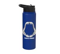 Shortfin Mako Shark jaw Stainless Steel Insulated Water Bottle