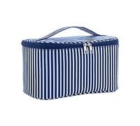 Shortlist Beauty Carry Bag Waterproof Cloth Reinforced Belt Portable Clear Classification Factoring 101 (Blue, One Size)