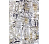 Shortpile Rug Anthracite Gold - Abstract Modern - 120X170 cm