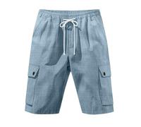 Shorts for Men UK Chino Shorts Men Hiking Fleece Mens Men's Joggers Short Leg Cargo Work Denim Hi Viz Scruffs Slim Gents Combat Khaki Blue Army Cargos 40 Waist with Pockets Tartan UK