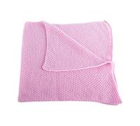 Shorts of Hawick Girls' Super Soft 100% Cashmere Baby Blanket - Baby Pink - hand made in Scotland by Love Cashmere