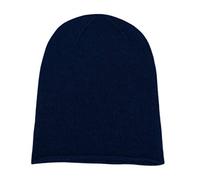 Shorts of Hawick Love Cashmere Ladies 100% Cashmere Beanie Hat - Dark Navy - Hand Made in Scotland