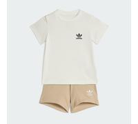 Adidas Originals Shorts Tee Set Beige,White 3-4 Years Kids