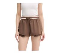 Shorts with contrasting profile - female - Armani Exchange - Short Shorts - Brown - M - Shorts M