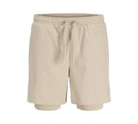 Shorts with inner shorts Jack & Jones CNZ Beige L