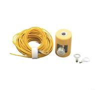 Shortwave Antenna Base Kit MA-05 with M10 Thread and SO239 Socket for Telescopic Antenna, Earth Network Compatible with USDX QRP Radios, 13.5-55 MHz, ABS Plastic, Black (Yellow + Grid)