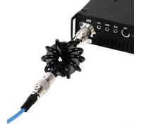 Shortwave Choke Magnetic Ring, EM-25 (4.5cm/200W) & EM-43 (6cm/1000W) Ferrite Core For Radio Station, Common Mode Noise Suppressor With M-Male/Female Connectors(EM-25)