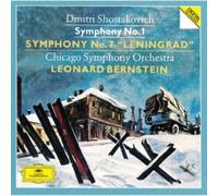 SHOSTAKOVICH/LEONARD BERNSTEIN: SHOSTAKOVICH: SYMPHONIES 1 & 7 LENINGRAD - CD